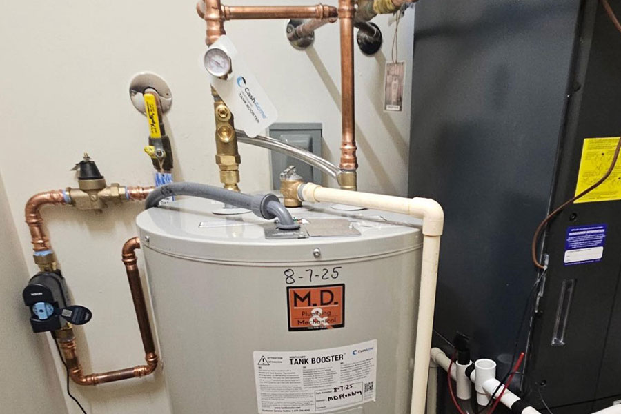 Water heater installation