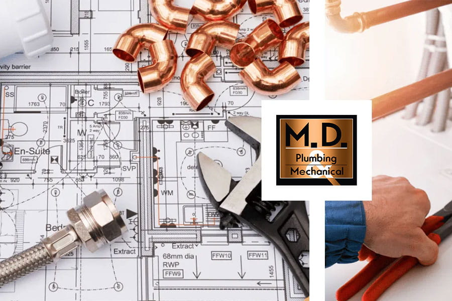 Plumbing equipment and project blueprint