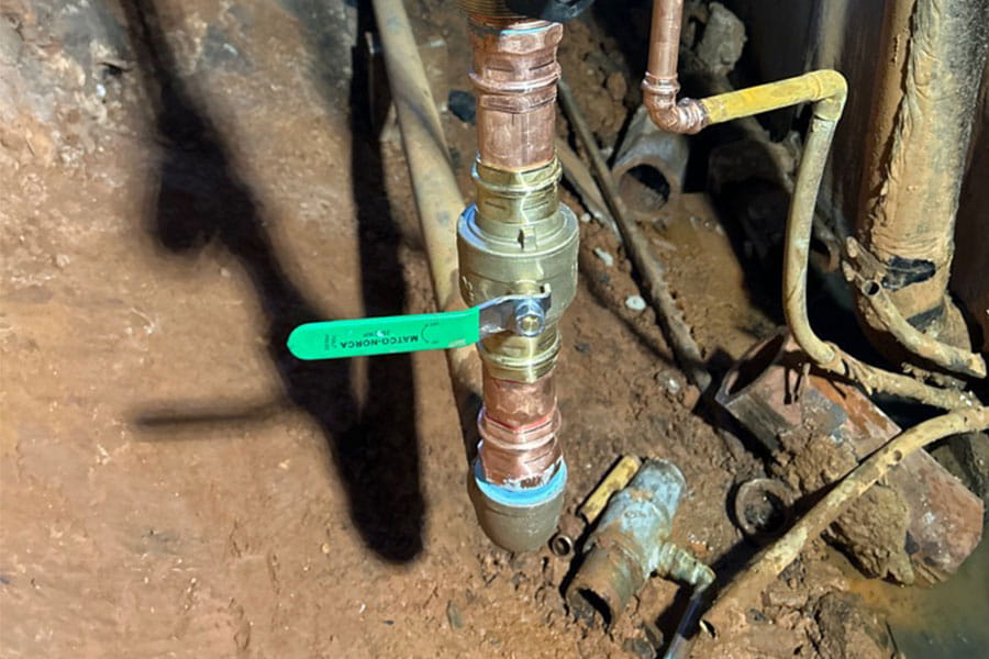 Ongoing water line repair